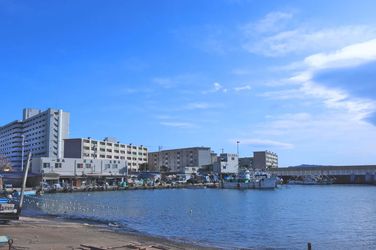 鴨居大室港の風景
